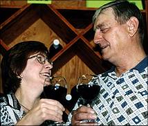 Diane and Walter Banach at their winery in Battleford.