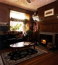 The parlor, an inviting room for socializing.